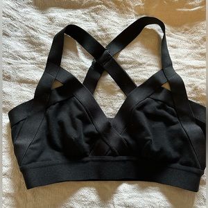 Aritzia / COMMUNITY brand black bralette.